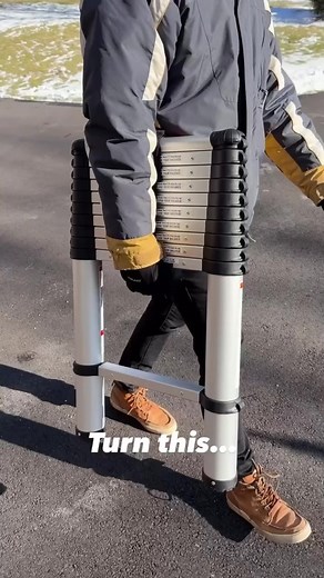 The Franklin Telescoping Ladder has an innovative design that extends up to 14’ of reach.