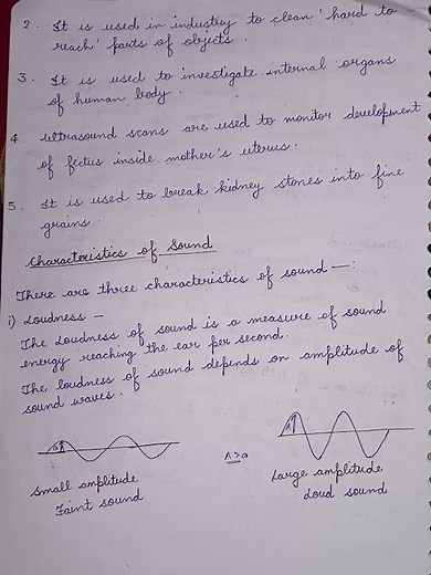 Class 9th |Physics | Chapter 5| Sound notes 💯💯