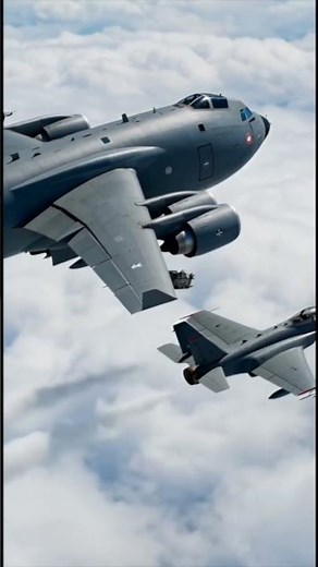 How Air-to-Air Refueling Works ✈️⛽ #aviation #science #engineering #shorts #facts #youtubeshorts