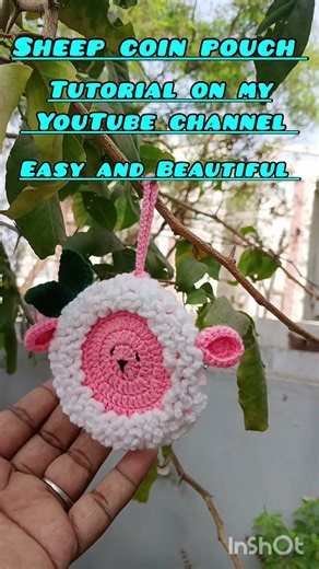 #crochet Sheep coin pouch || HOW TO make crochet coin pouch ||#DIY #handmade #craft #amigurumi #art