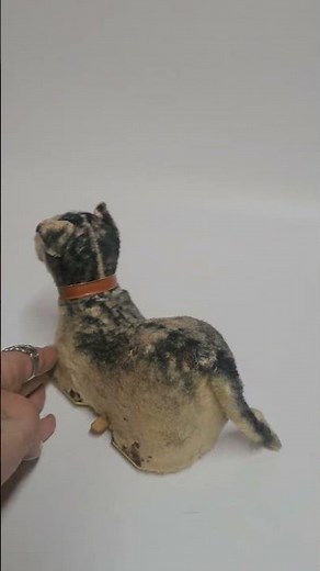 Vintage 1960s Marx Battery Operated Walking Dog Moving Roaming Toy