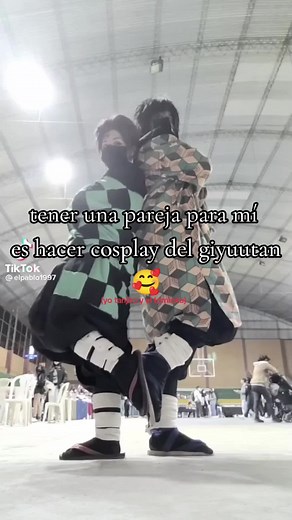 Cosplay de Demon Slayer: Giyuutan y Tomioka x Tanjiro