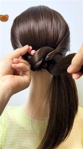 #Low-cap hair release tutorial#Tied hair style#Updo and braid#Four-toothed updo comb#B