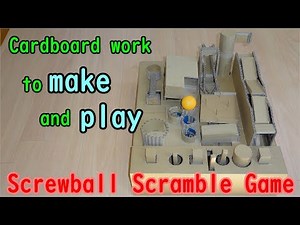 Screwball Scramble Game from cardboard