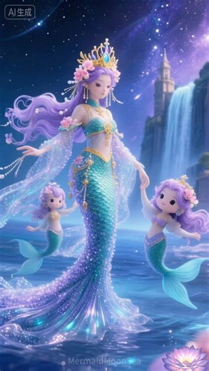 Beautiful mermaids pretty queen dancing✨#beautifulmermaid #mermaids #barbie #fairy #angel #ai #kpop