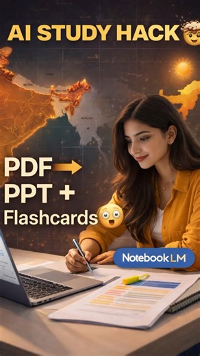 Convert PDF into PPT & Flashcards using AI 🔥 | Smart Study Trick | #aitools