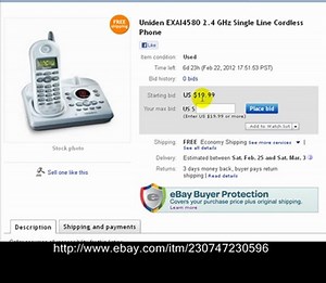 Uniden Cordless Telephone with Answering Machine 2.4 Ghz