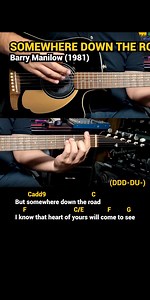 30K views · 287 reactions | Somewhere Down the Road - Barry Manilow (1981) - Easy Guitar Chords Tutorial with Lyrics Part 5 SHORTS REELS | Doc OTEP Studio | Facebook