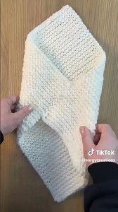 Knitted Neck Warmer Video Tutorial which went viral on my TikTok