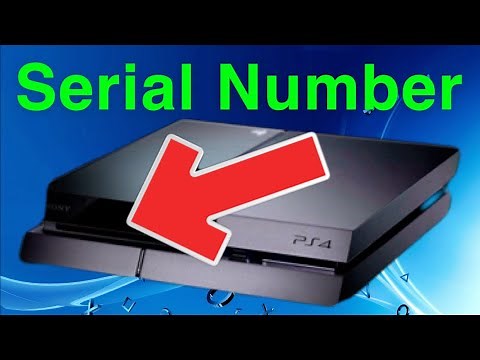 PS4 How To Find Your Serial Number!
