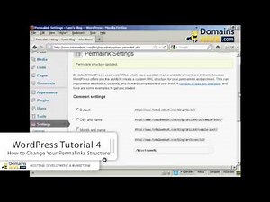 How to Change Your Permalinks Structure - WordPress Tutorial 4