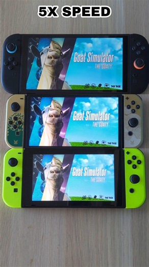 Goat Simulator- Nintendo Switch 2 vs Switch OLED vs Switch Speed Comparison