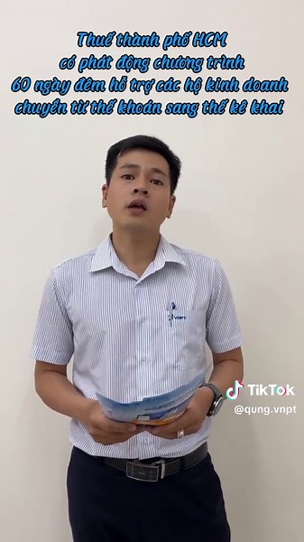 Hộ Kinh Doanh VNPT TPHCM Có chương trình ưu đãi cho hộ kinh doanh chuyển từ thuế khoán sang thuế kê khai theo yêu cầu của Chi Cục Thuế. - Miễn phí 6 tháng phần mềm HKD - Tặng 1000 hoá đơn điện tử - Miễn phí 6 tháng sử dụng chữ ký số Smart Ca Các ACE cần tư vấn và hướng dẫn sử dụng cũng như cập nhật thông tin về hoá đơn liên hệ VNPT An Lạc - TP. HCM 0911827827 #VNPT #hokinhdoanh