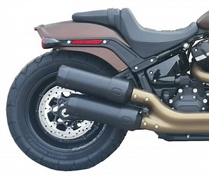 Harley-Davidson Fat Bob Slip-on Exhaust | Black