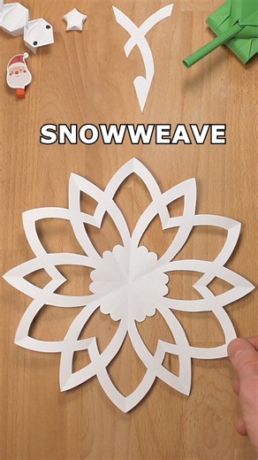 ODDLY SATISFYING SNOWFLAKE SNOWWEAVE DIY ❄️ inclArt