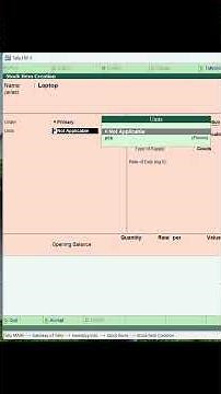 Create Stock Item in Tally ERP 9 Easy Way ⚡|| How to Create Stock in Tally ERP 9 🔥|| #shorts #tally