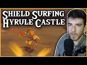 Can you Shield Surf Down ALL of Hyrule Castle? | Breath of the Wild