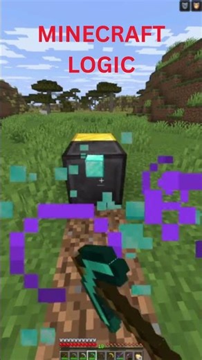 Logic of Minecraft #minecraft #minecraftgameplay #minecraftbuilding