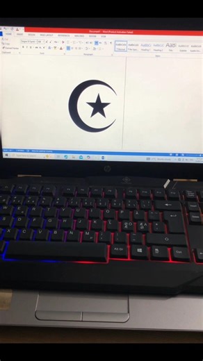 Star and Moon Symbol In MS Word | English Tutorial Shorts