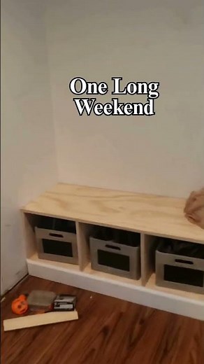 Turn a Closet into a mudroom #diyprojects #homediy #closetmakeover #mudroom #diy