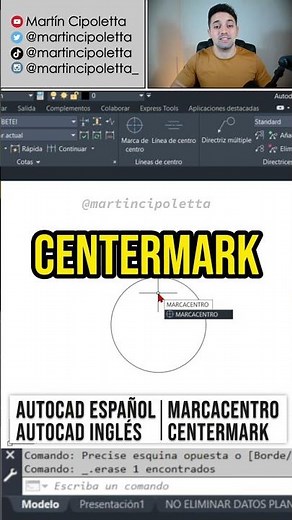 ✅ How to Create a Center Mark in AutoCAD for a Circle or Arc