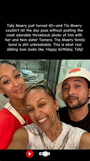 Tahj Mowry Turns 40 — Tia & Tamera Share Adorable Throwback ❤️🎂 #shorts #tahjmowry