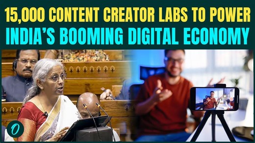 Budget 2026: 15,000 content creators labs: FM Sitharaman’s bold push for India’s orange economy