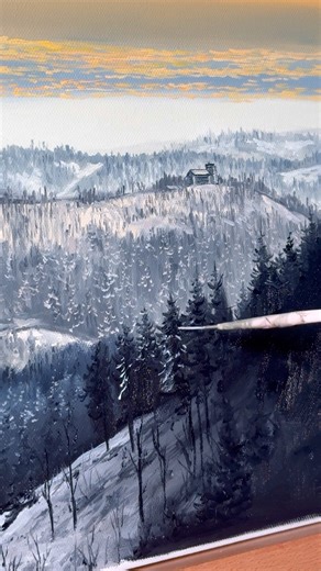 “Thüringer Wald” 30 x 40 cm, framed 🌲 In my shop - yuliiahalata.com