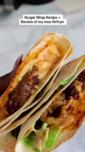 Burger Wrap Recipe Review of my new Airfryer