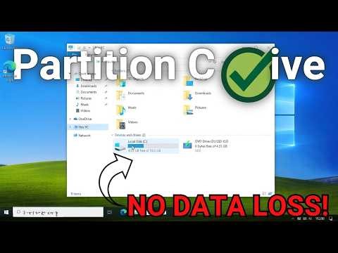 How to Partition C Drive in Windows 10 Without Losing Data