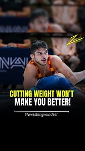 Cutting Weight Won’t Make You Better! There’s often a belief that dropping weight will ensure domination on the mat. But that’s not always the case. Don’t occupy your mind with these kinds of things—it can even be dangerous. Thinking about stuff like this on a daily basis is a distraction and takes you away from true improvement. Focusing on getting better at wrestling will make you a better wrestler: sharpen your focus on mindset, technique, strength, nutrition, and habits. DM us to sign up for