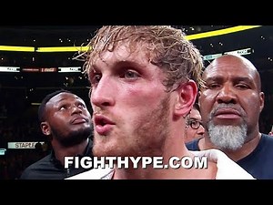 LOGAN PAUL SECONDS AFTER LOSING TO KSI VIA SPLIT DECISION: "2 POINTS TAKEN AWAY...I'LL BE BACK"