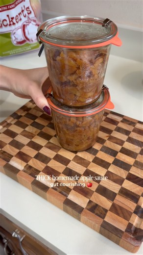 Homestyle THICK Applesauce 🍏 (good for the gut!)