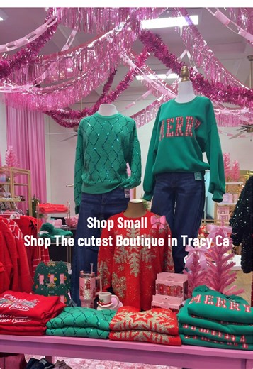 Shop small this christmas … shop the cutest boutique in Tracy ca #tracyca #bayarea #fashion #christmas #fyp