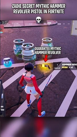 ZADIE'S SECRET MYTHIC HAMMER MAMMOTH REVOLVER in Fortnite Chapter 7 💀 #fortnite #fortniteclips
