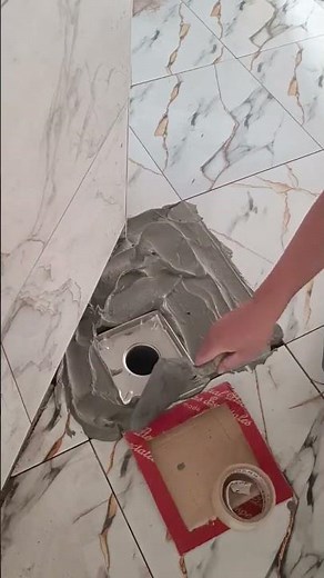 Technique and skills of install floor trap #shorts #construction #video #youtubeshorts #viralshorts