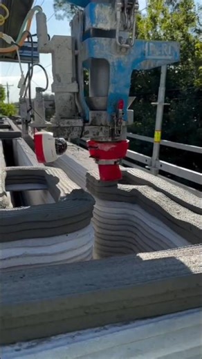 The Future of Construction: 3D Concrete Printer Builds a House in One Day! #viral #shorts #amazing