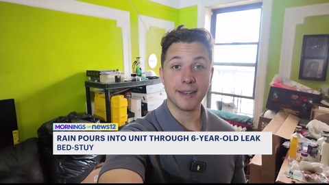 Couple says 2019 ceiling leak still letting stormwater into their Brooklyn co-op apartment