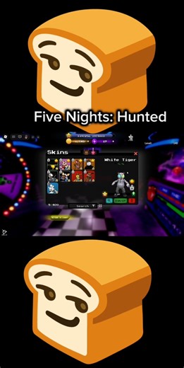 I GOT.WHITE TIGER #fnaf #roblox