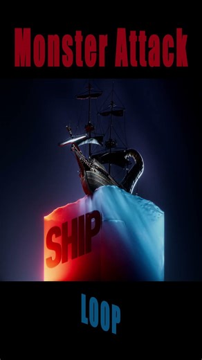 MONSTER ATTACK Loop #animation #3d #aftereffects #cgi #3danimation #cg #c4d #maxon #octane #cinema4d