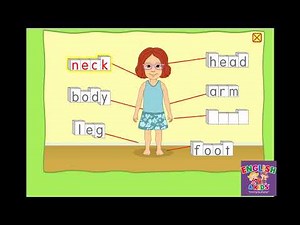 Học tiếng Anh cùng bé -Video 05- My body (Cơ thể của tớ) | Vocabulary game for Kids || Starfall.com