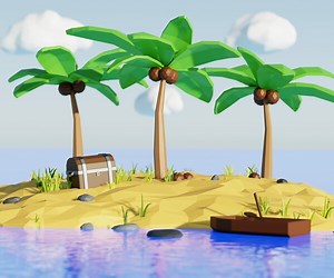 ArtStation - Low Poly Island | Resources