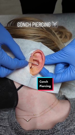 Quick conch piercing from today #piercing #fyp #safepiercing #earpiercing #conchpiercing