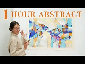 Abstract Painting in Under 1 Hour (Real-Time Tutorial + My Exact Process)