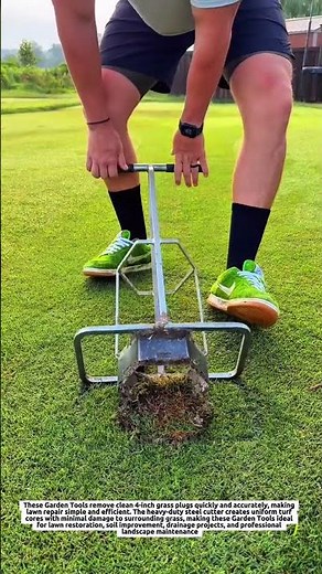 Garden Tools Remove 4-Inch Grass Plugs Fast for Professional Lawn Repair