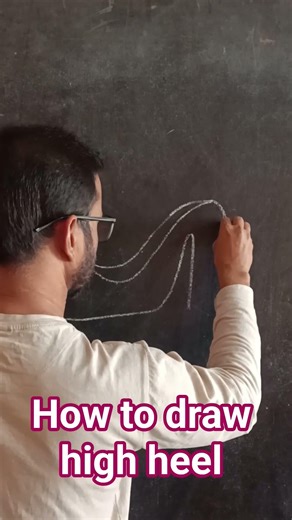 How to draw high heel step by step. #howto #draw #highheel #tutorial #easy #learn #art #drawing