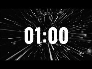 1 Minute Countdown Timer ⏱️ | End With Alarm 🔔