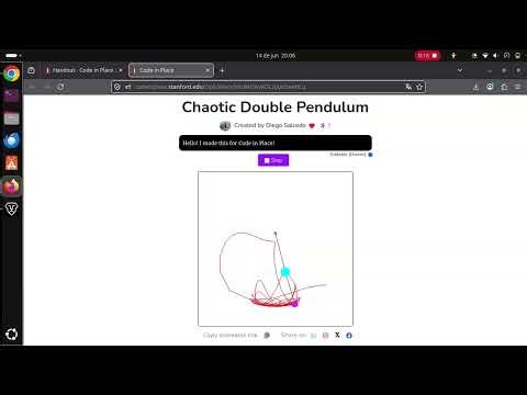 Chaotic Double Pendulum for Code in Place