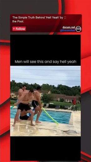 The Simple Truth Behind 'Hell Yeah' by the Pool.