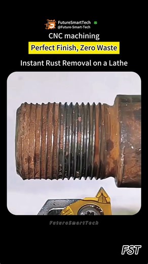 Instant Rust Removal on a Lathe — Perfect Finish, Zero Waste